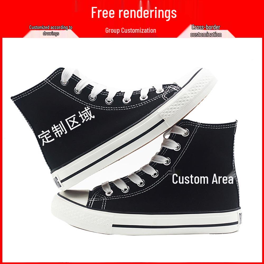 Scarpe da Ginnastica Alte in Tela Demon Slayer - Unisex Moda Cartoni Animati
