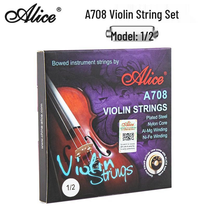 Corde per Violino in Nylon Alice Set Completo A708 A747 A703 - Livello Esame e Performance
