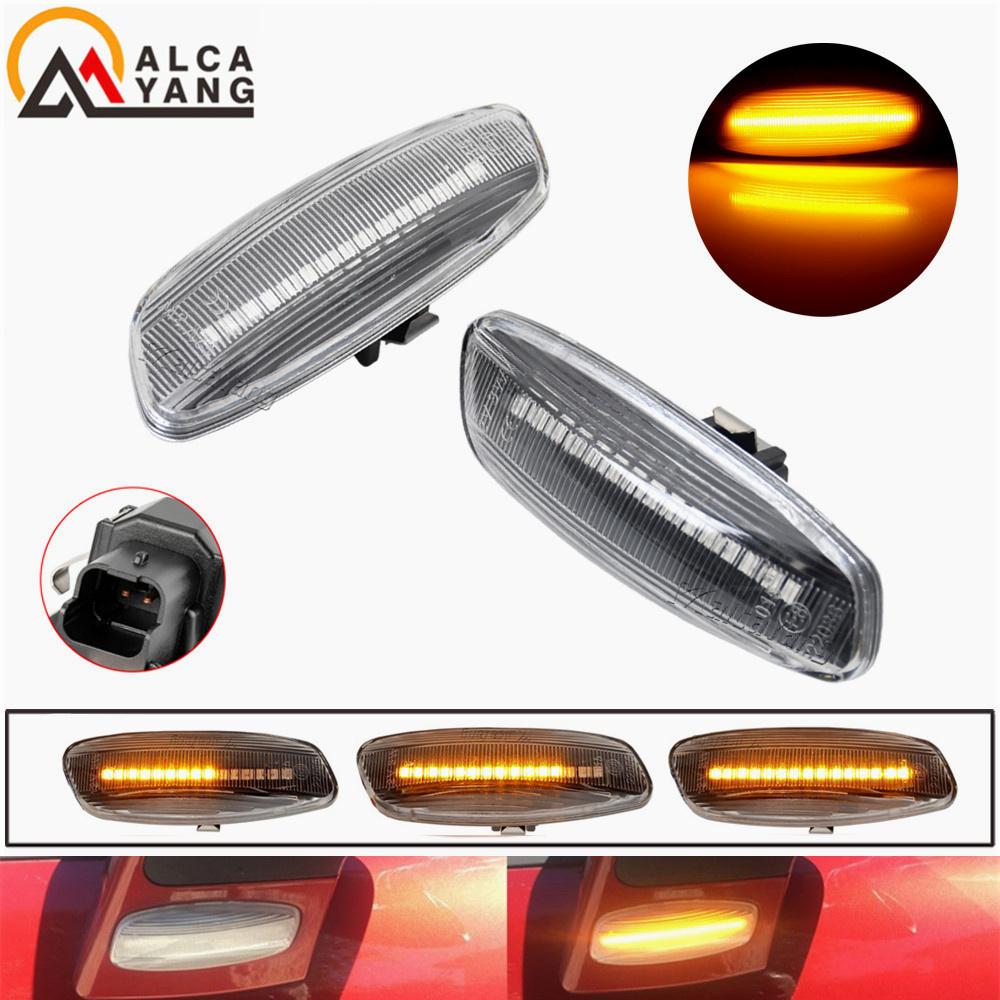 2x Dynamic LED Turn Signal Side Marker Light for Peugeot 207 308 3008 5008 RCZ Partner Citroen C3 C4 Coupe Picasso C5 DS3 DS4