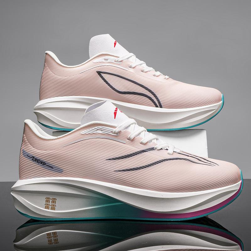 

New Feidian high-quality running shoes women s racing 5C men s 2025 professional men s shoes women s running shoes 44 розовый