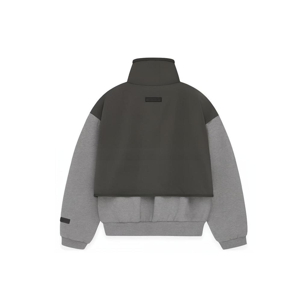 Fear of God Essentials Ss24 Nylon Fleece Mockneck Sweatshirt Men Sweatshirts Deep-Wheat-Gray Ink-Black Dht-Otm 202SP244303F