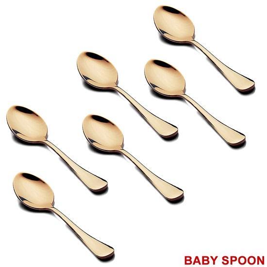Set of 24 Pieces Gold Cutlery Set with Beautiful Packing