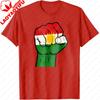 Kurdish Flag Fist Design Unisex TShirt National Pride Celebration Clothing Casual Men Women Unisex Daily Life Cotton Streetwear