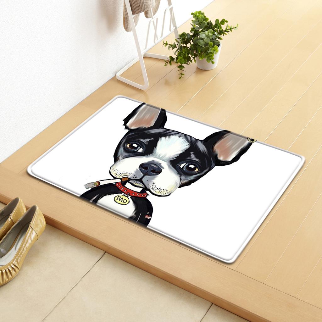 Dog Pattern Non-Slip Carpet Office Chair Floor Mat Door Mat Foot Mat