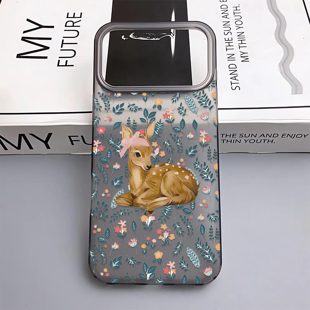 

Petal Bow Deer Phone Case For IPhone 17 17Air 11 13 12 14 15 16 Pro Max 16 Plus Case Soft Fashion Silicone15 Pro Cover Case iphone 15 Plus