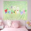 BBt21 Group cartoon anime Anime Tapestry Hippie Flower Wall Carpets Dorm Decor Wall Hanging Home Decor