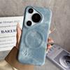 Applicable To Huawei Pura80Pro Denim Pattern Magnetic Mobile Phone Case Skin Feeling mate80Pro Anti-drop Protective Case