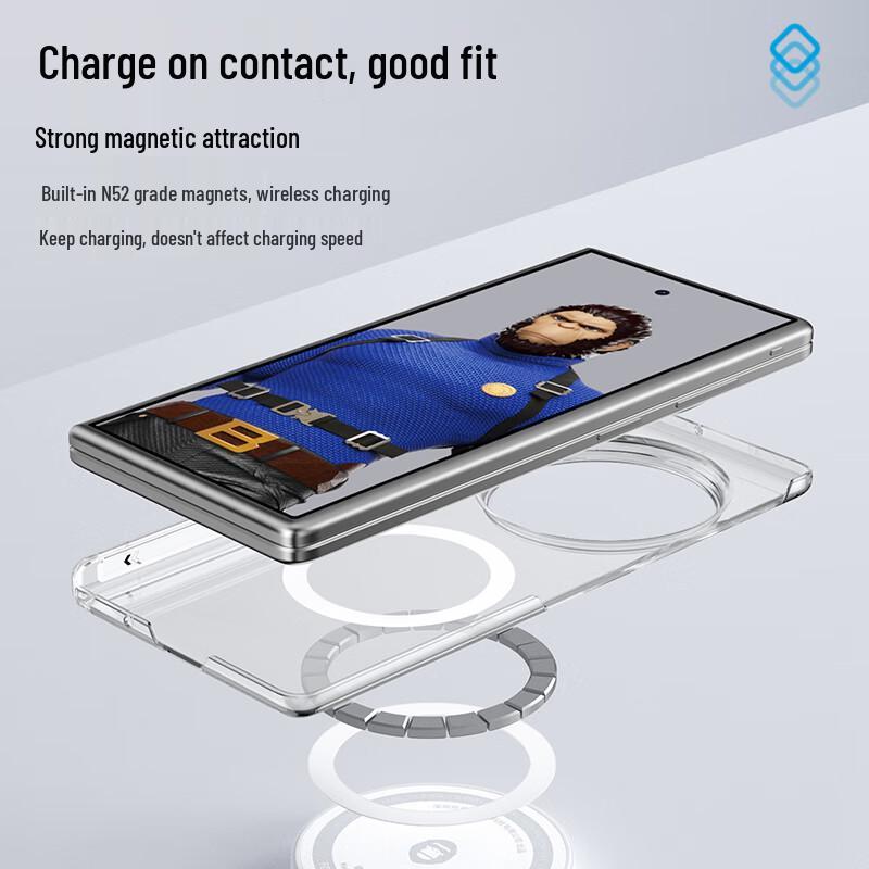 Vivo X Fold5 Clear Magnetic Folding Phone Case