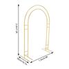7.2ft Metal Wedding Arch, 1.5x2.2m Balloon Arch Stand, Gold Arch Backdrop Stand, Garden Arch with Base, Metal Climbing Plants