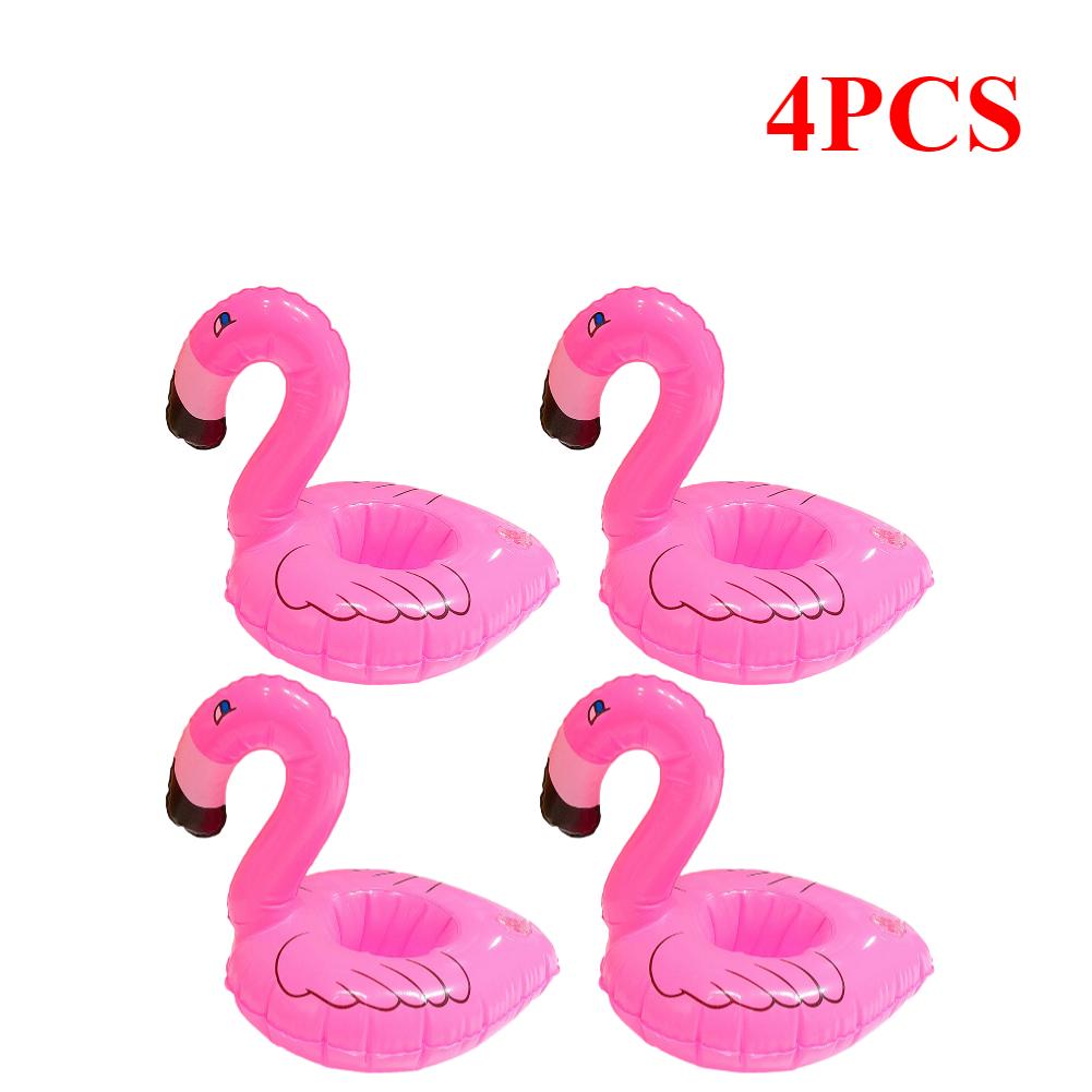 1-20 Pcs Tropical Flamingo Party Decoration Cup Holder Pvc Water Float Inflatable Drink Cup for Adults Pool Drinkware Tray Decor