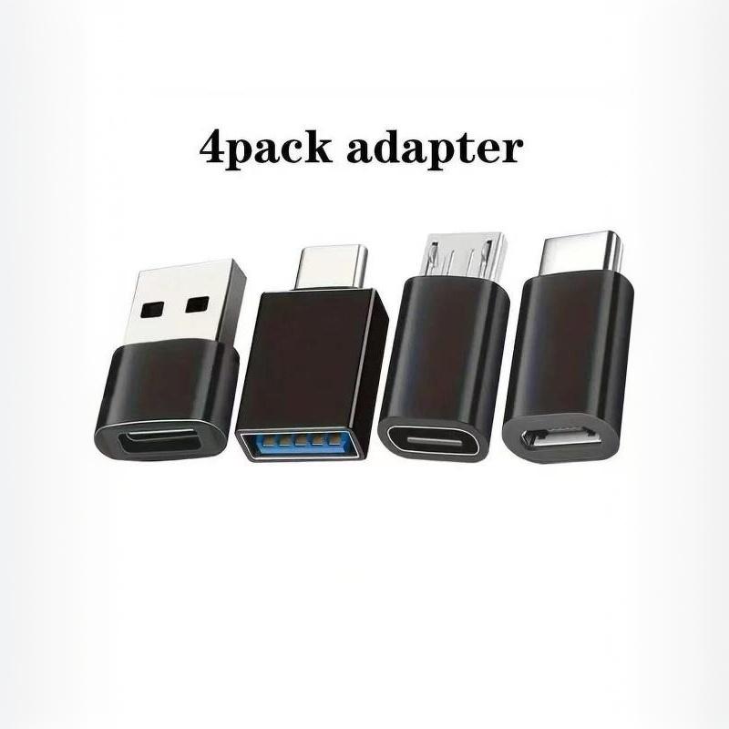4/8 Stück USB-C-Buchsen-Adapter-Set USB-A auf USB-C Micro-USB auf Typ-C-Konverter für Autoladegerät Laptop Telefon