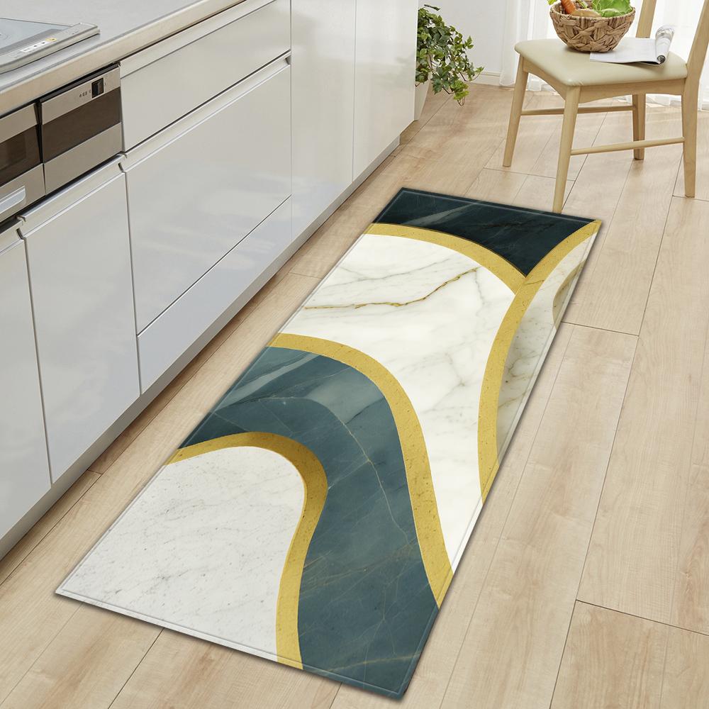Kitchen Mat Bedroom Non-slip Floor Mat Entrance Door Mat Corridor Living Room Floor Bathroom Door Carpet