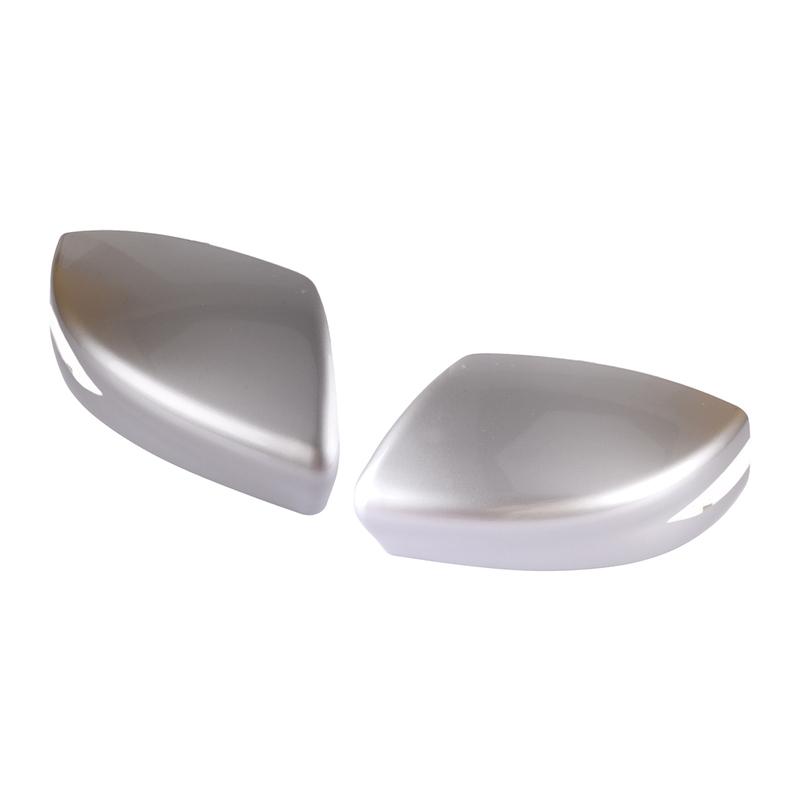 1 Pair Car Left Right Side Rearview Mirror Cover Cap With Signal Light Hole Fit For Nissan Sentra 2013- Silver ABS