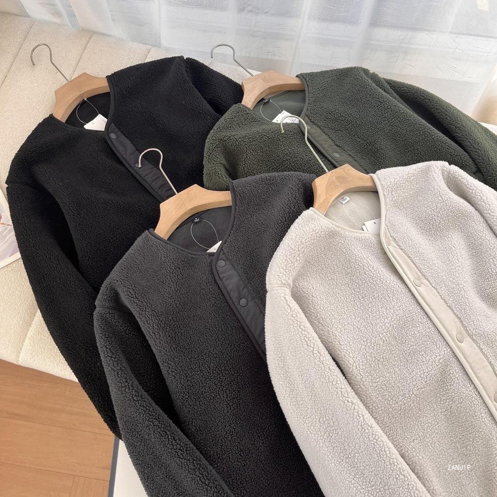 Men's Windproof Fleece Cardigan/Jacket - Autumn/Winter Imitation Lambswool, Style E481183