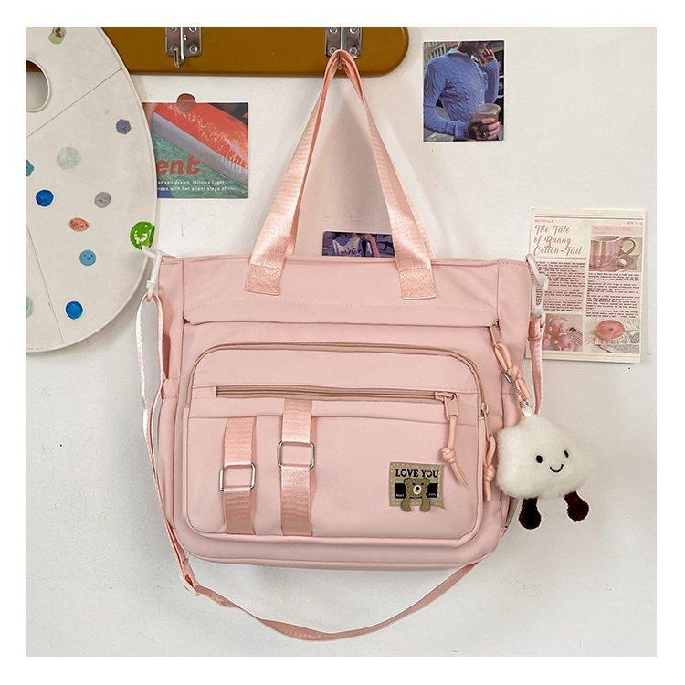 Schoolbag Mori ins Simple contrasting colors Large capacity High value Versatile schoolbag Junior high school students College students Backpack