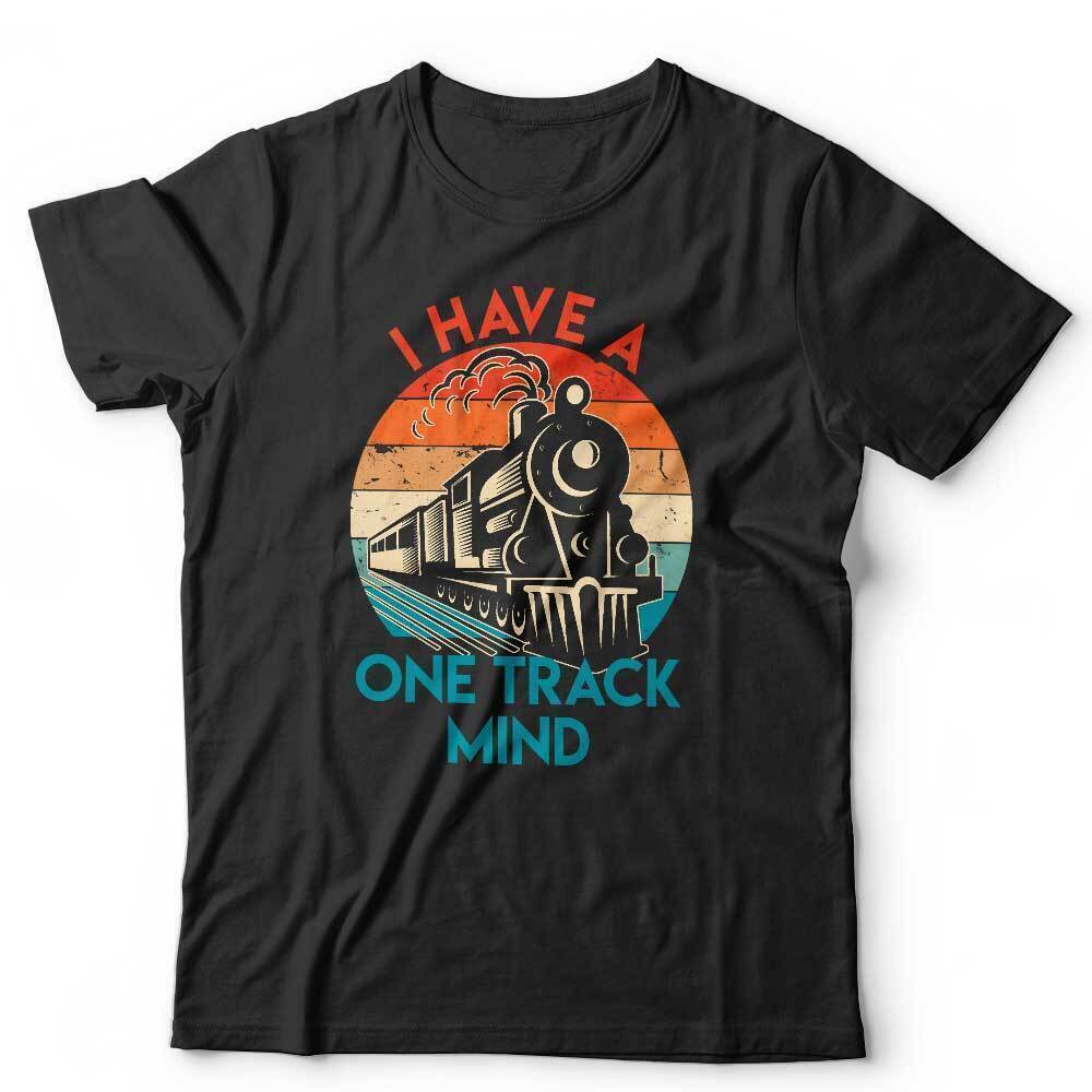 Train Tshirt I Have A One Track Mind Unisex and Kids Trainspotter Railfan