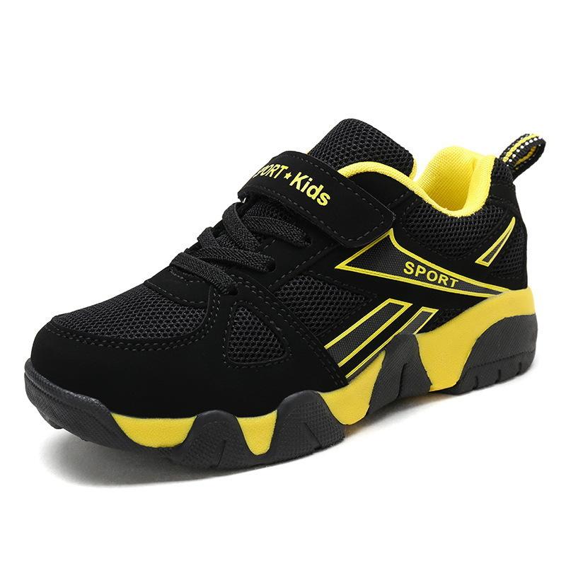 

2025 spring and summer fashion mesh boys single shoes casual children boys students middle and older children soft-soled sports shoes 40