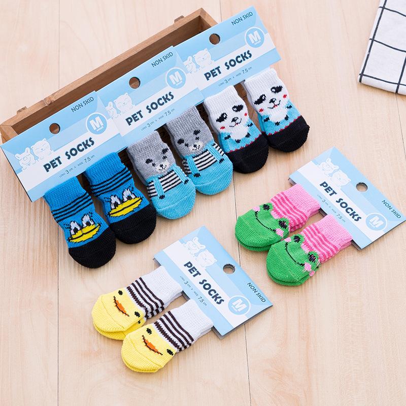 Non-Slip Pet Socks for Dogs Cats Anti-Scratch Paw Protector Indoor Wear