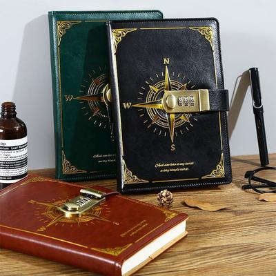 With Lock A5 Notebook Thickened Notepad New Agenda Book  Students Gift