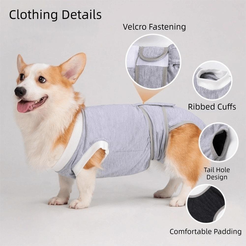 Adjustable Dog Sterilization Suit Sleeveless Dog Sanitary Pants Pet Physiological Pants  Daily Wear