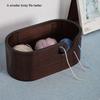 Yarn Bowl Oval Yarn Storage Bowl Handmade Knitting Bowl Wool Yarn Bowl Holder Knitting Accessories for Craft Lovers