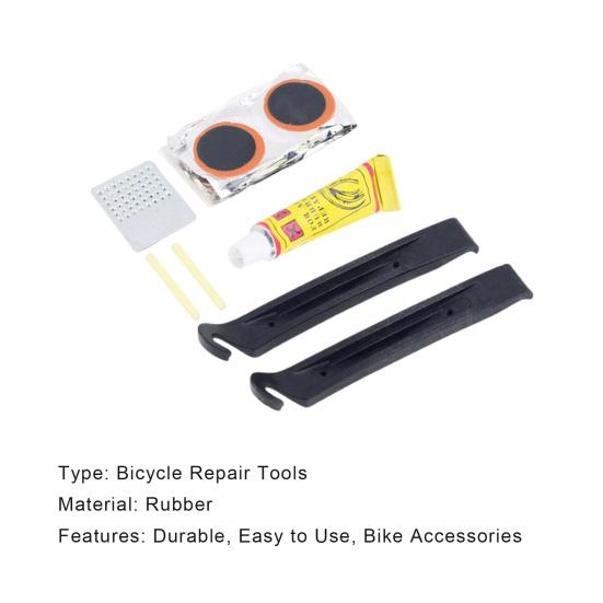 Tire Repair Kit Multifunctional 4 Tools Rubber Bicycle Tool Kit for Bike