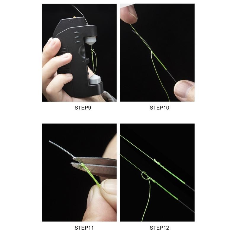Automatic Fishing Hook Tyer Knot Machine Fast Tying Electric Fishing Hook Line Tying Knotting Device