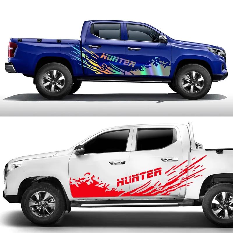 For Changan Hunter F70 Omega Sigma Pickup Body Side Sticker Truck Graphics Splash Grunge Decal Trunk Car Cover Auto Accessories