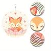Fox and Lotus Heart Design Metal Wind Chime with 360 Rotating Hook for Garden Balcony Patio Indoor Outdoor Decor No Electricity Needed