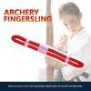 Adjustable Fingersling Archery Finger Sling for Recurve Bow Hunting Shooting Accessory Red L