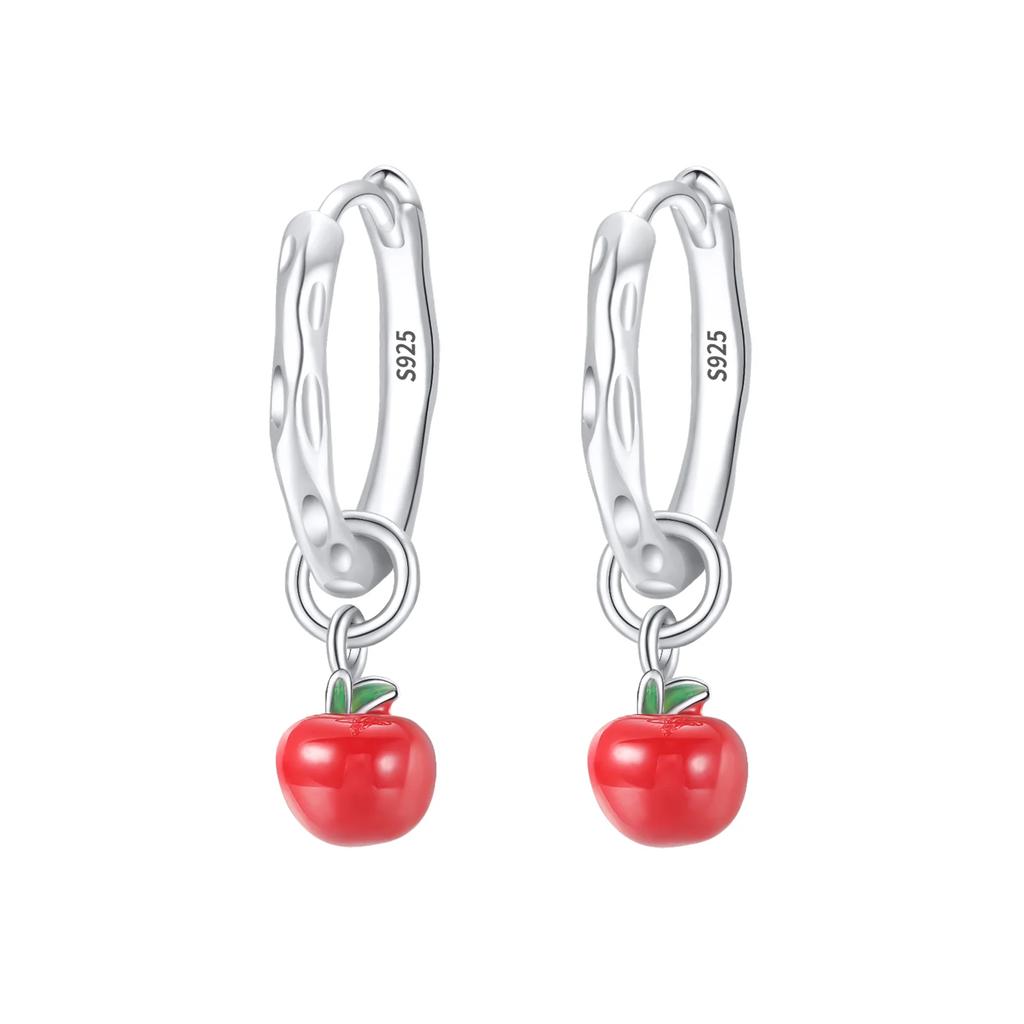 New 925 Silver Charms Watermelon Cherry Earrings Beads Fit Bracelets for Women Necklace DIY Fine Jewerly