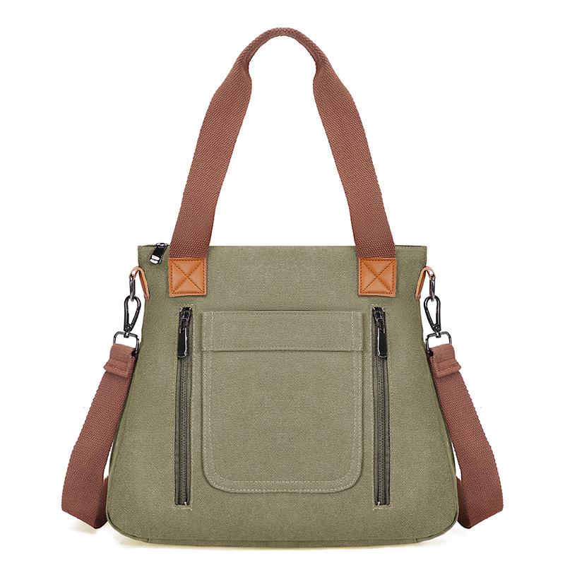 Large-Capacity Women's Canvas Tote & Shoulder Messenger Bags