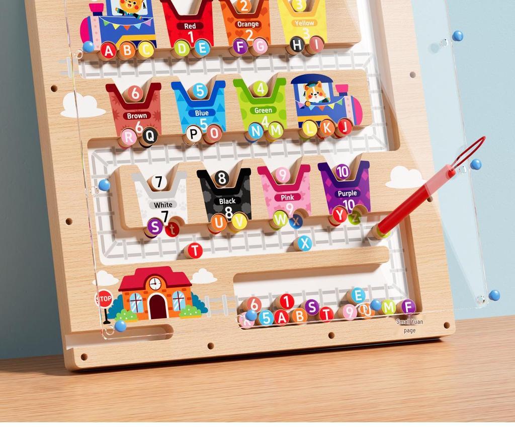 Cross-border Kids' Magnetic Counting Maze Toy for Early Learning