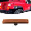 Car LED Side Marker Lights Shell Amber Lamp For Jeep For Wrangler YJ 87-95  Front Bumper Lights Smoked House ABS Replacement