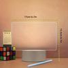 Writing Board Night Light Lamp Baby Transparent Acrylic Led Lights 3D Message Board Night Lights For Bedroom Desk
