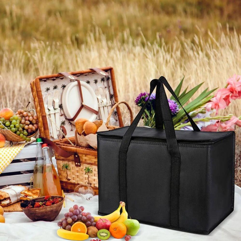 Extra Large Food Delivery Bag Waterproof Insulated Thermal Cooler Bag  Outdoor