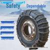 Universal Winter Car Tire Anti-Skid Chains, Full Coverage Manganese Steel for Snow, Thickened and Encrypted for Emergencies