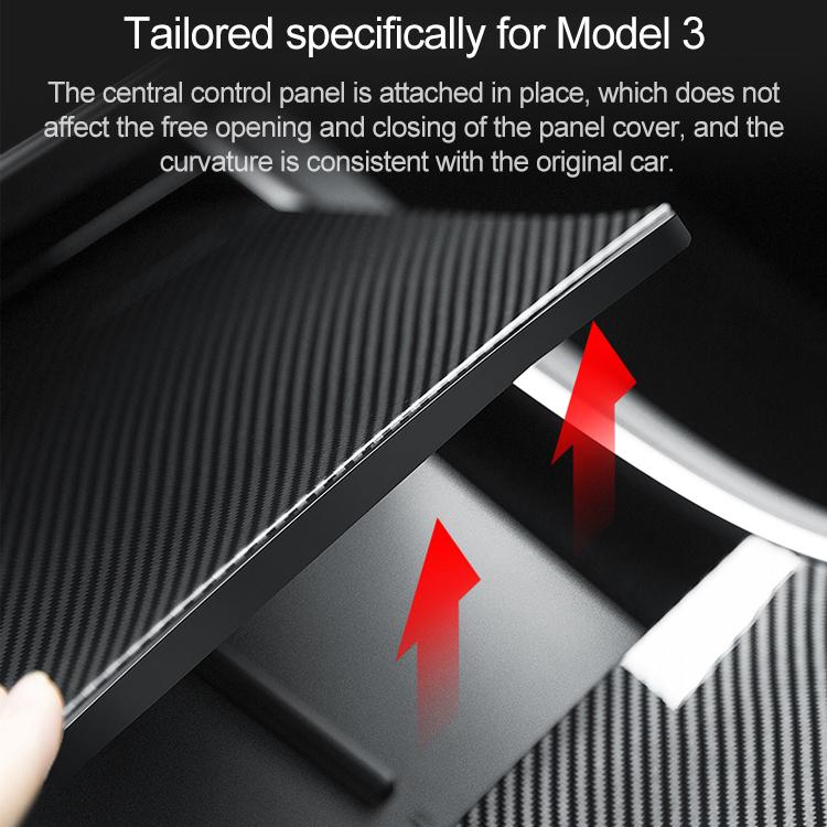 Auto-Mittelkonsolen-Folie Kratzfester PVC-Dekorationsaufkleber für Tesla Model 3 vor 2021