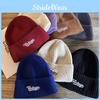 Fashion Letter Embroidery Neutral Casual Warm Knitted Hat For Autumn Winter And