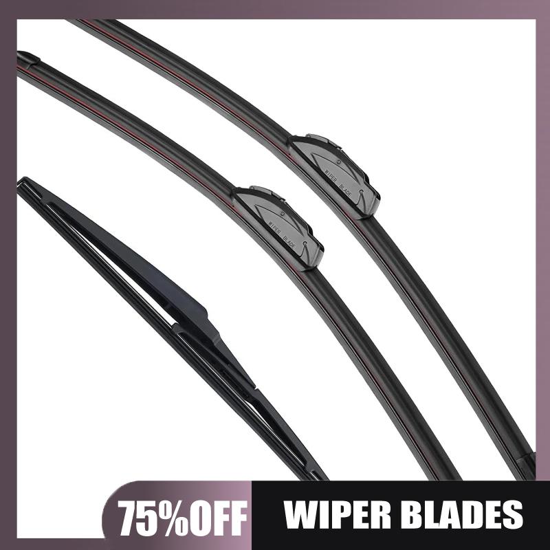 Wiper blades for Dodge Traveler 09-19 front and rear wipers чёрный