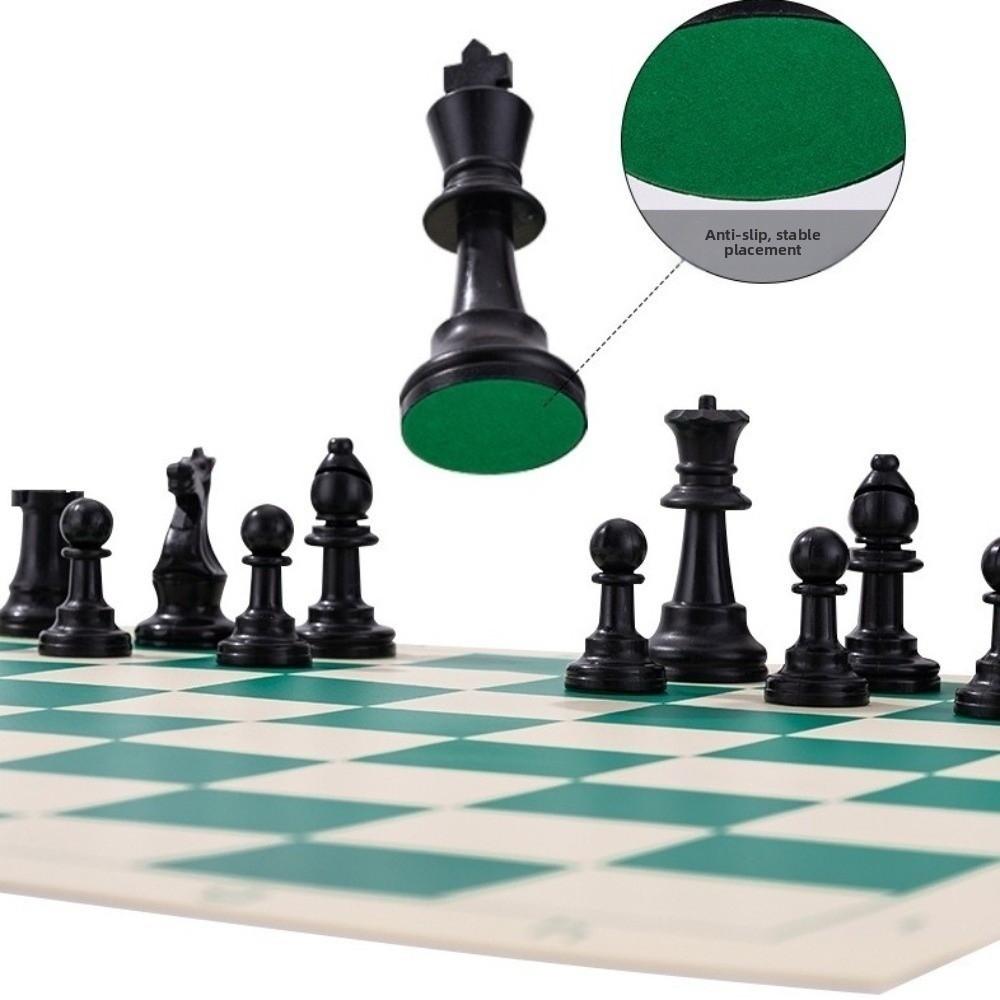 36/42/51cm Schachbrett Mittelalterliches Schachspiel Harz Reiseschachfiguren Set Interaktiv für Eltern und Kind