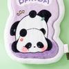 Cartoon Panda Hand Towel Hanging Thickened Washcloth Absorbent Towel with Hanging Ring for Kitchen Bathroom Home Travel