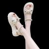 Fashion Summer Outdoor Black Ladies Shoes The Best Footwear Luxury 2025 Comfort Offers Sale Pvc Trend Asian Size Vip Women's Sandals