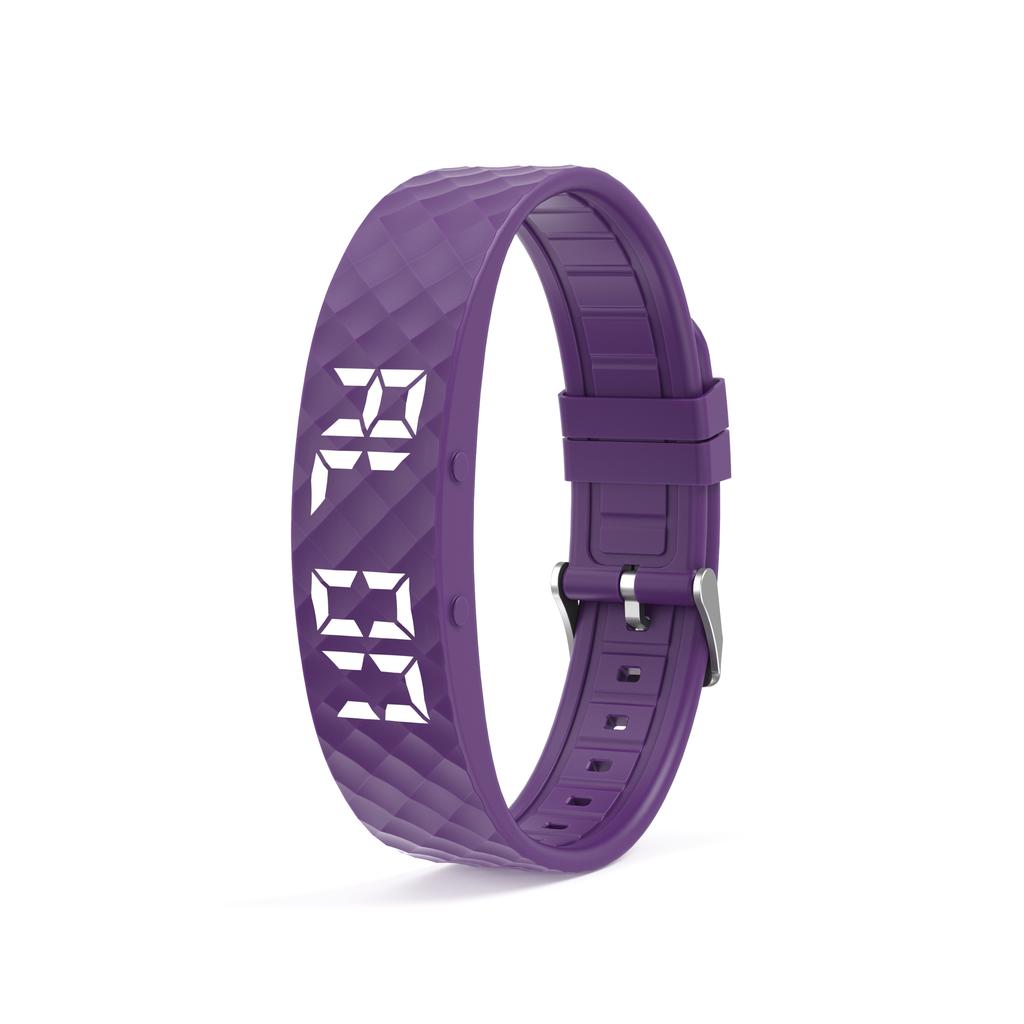 Braccialetto Intelligente LED Digitale Impermeabile Smart Clock Smartband Con contapassi per la corsa Monitor Smart Band Allarme Vibrante Promemoria