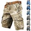 Men's Independence Day Printed Multi Pocket Workwear Shorts