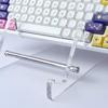 Hyekit 3-Tier Mechanical Keyboard Display Stand - Transparent Super Thick Acrylic Frame Holder - Gaming Keyboard Plate Holder