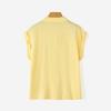 ZANZEA Women Lapel Neck Sleeveless Buttons Up Solid Casual Tank Tops