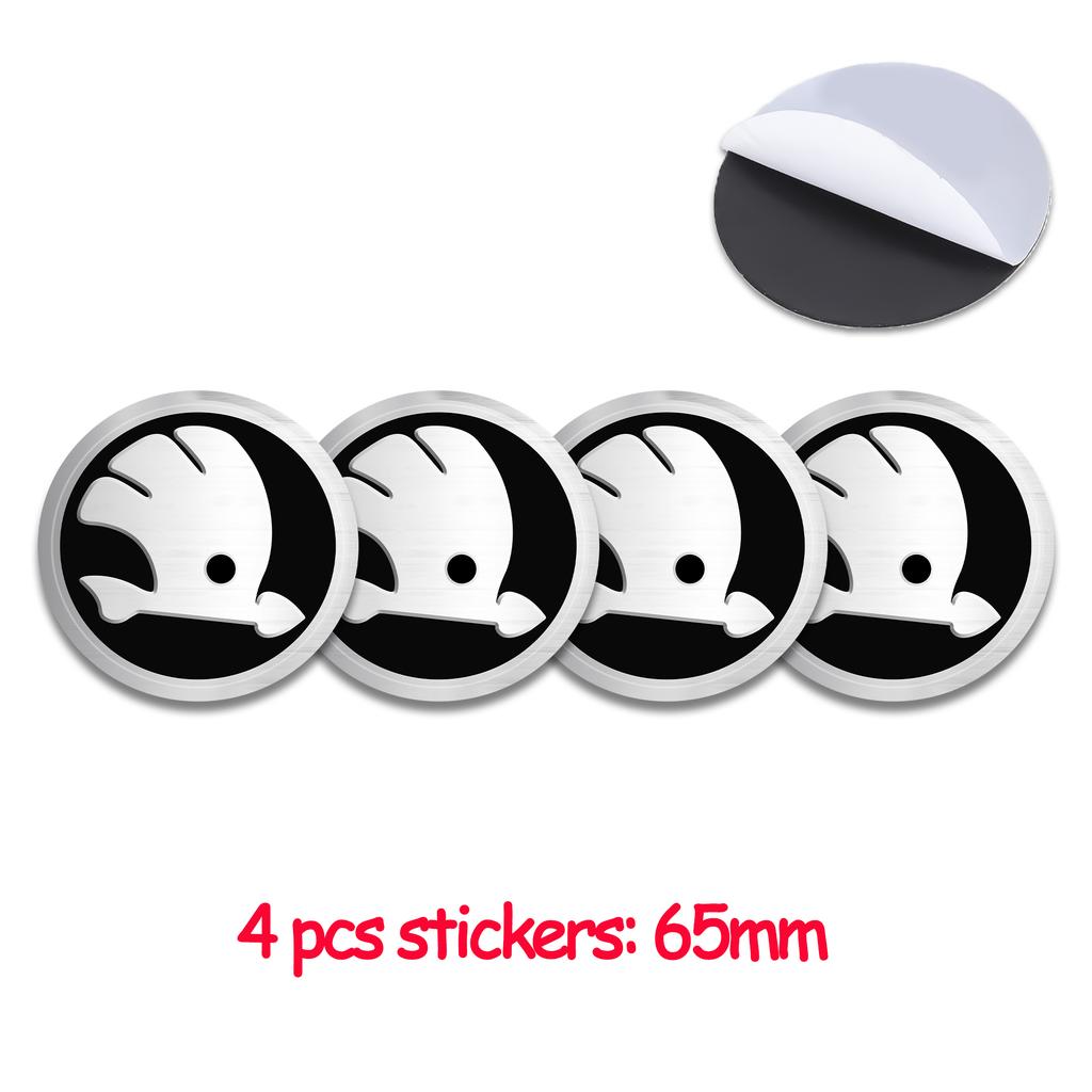 56/60/68/65mm Car Styling Wheel Center Hub Caps Rim Cover Badge Sticker For Skoda Octavia Fabia Rapid Superb Kodiaq Karoq Kamiq