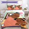 3pcs Jojo And Gran Gran Bedding Set Duvet Cover Closure Includes 1 Duvet Cover & 2 Pillowcases, Soft and Comfortable for All Seasons.