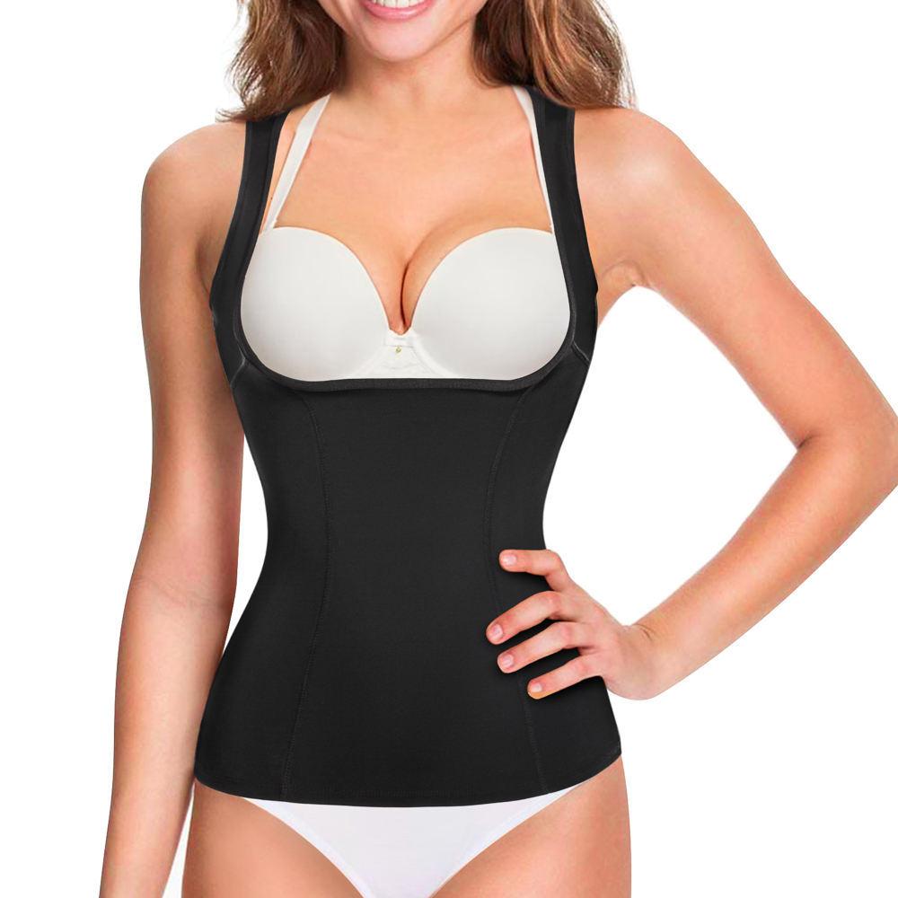 Women Shaping Chest Support Waist Cinching Slimming Vest Fitness Body Shaper Top